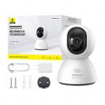 Camera de supraveghere Baseus P1, Interior, 4MP, 3K, Control vocal, WiFi, Alb 3 - lerato.ro