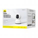 Camera de supraveghere Baseus P1 Lite, Interior, 3MP, 2K, Control vocal, WiFi, Alb 3 - lerato.ro