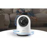 Camera de supraveghere Baseus P1 Pro, Interior, 5MP, 3K, Control vocal, WiFi, Alb 6 - lerato.ro