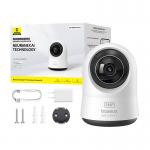 Camera de supraveghere Baseus P1 Pro, Interior, 5MP, 3K, Control vocal, WiFi, Alb 3 - lerato.ro