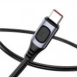 Cablu pentru incarcare si transfer de date Baseus FC5A USB/USB Type-C 1m Negru/Gri 3 - lerato.ro