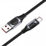 Cablu pentru incarcare si transfer de date Baseus FC5A USB/USB Type-C 2m Negru/Gri