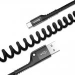 Cablu pentru incarcare si transfer de date Baseus Fisheye USB 2.0/USB Type-C 1m Negru