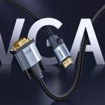 Cablu video Baseus HDMI - VGA 2m Gri