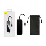 Adaptor HUB Baseus AcmeJoy, USB-C - 4x USB 3.0, Lungime cablu 14cm, Gri inchis 10 - lerato.ro