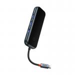 Adaptor HUB Baseus AcmeJoy, USB-C - 4x USB 3.0, Lungime cablu 14cm, Gri inchis 7 - lerato.ro