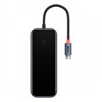 Adaptor HUB Baseus AcmeJoy, USB-C - 3x USB 3.0, 1x USB-C, Gri inchis 11 - lerato.ro
