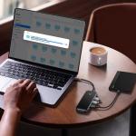 Adaptor HUB Baseus AcmeJoy, USB-C - 3x USB 3.0, 1x USB-C, Gri inchis 13 - lerato.ro