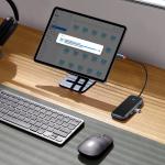 Adaptor HUB Baseus AcmeJoy, USB-C - 3x USB 3.0, 1x USB-C, Gri inchis 12 - lerato.ro