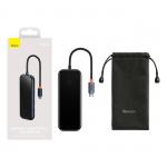 Adaptor HUB Baseus AcmeJoy, USB-C - 3x USB 3.0, 1x USB-C, Gri inchis 3 - lerato.ro