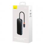 Adaptor HUB Baseus AcmeJoy, USB-C - 3x USB 3.0, 1x USB-C, Gri inchis 7 - lerato.ro