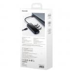 Adaptor HUB Baseus AcmeJoy, USB-C - 3x USB 3.0, 1x USB-C, Gri inchis 8 - lerato.ro