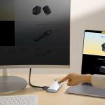 Adaptor HUB 6-in-1 Baseus Lite, USB-C - 2x USB 3.0, 1x USB-C PD, 1x HDMI 4K, 1x MicroSD, 1x SD, Alb 12 - lerato.ro