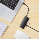 Adaptor HUB 6-in-1 Baseus Lite, USB-C - 2x USB 3.0, 1x USB-C PD, 1x HDMI 4K, 1x MicroSD, 1x SD, Alb 7 - lerato.ro