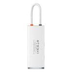 Adaptor HUB 6-in-1 Baseus Lite, USB-C - 2x USB 3.0, 1x USB-C PD, 1x HDMI 4K, 1x MicroSD, 1x SD, Alb 21 - lerato.ro