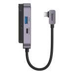 Adaptor HUB 6-in-1 Baseus PadJoy, USB-C - 1x HDMI, 1x USB 3.0, 1x USB-C PD, 1x Mini Jack 3.5mm, 1x MicroSD, 1x SD, Gri inchis 4 - lerato.ro