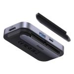 Adaptor HUB 6-in-1 Baseus PadJoy, USB-C - 1x HDMI, 1x USB 3.0, 1x USB-C PD, 1x Mini Jack 3.5mm, 1x MicroSD, 1x SD, Gri inchis 6 - lerato.ro