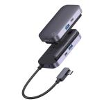 Adaptor HUB 4-in-1 Baseus PadJoy, USB-C - 1x HDMI, 1x USB 3.0, 1x USB-C PD, 1x Mini Jack 3.5mm, Gri inchis 15 - lerato.ro