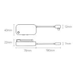 Adaptor HUB 4-in-1 Baseus PadJoy, USB-C - 1x HDMI, 1x USB 3.0, 1x USB-C PD, 1x Mini Jack 3.5mm, Gri inchis 11 - lerato.ro