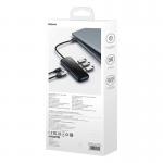 Adaptor HUB 5-in-1 Baseus AcmeJoy, USB-C - 2x USB 3.0, 1x USB 2.0, 1x USB-C PD, 1x HDMI 4K, Gri inchis 11 - lerato.ro