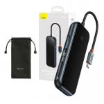 Adaptor HUB 7-in-1 Baseus AcmeJoy, USB-C - 2x USB 3.0, 1x USB 2.0, 1x USB-C PD, 1x HDMI 4K, 1x MicroSD, 1x SD, Gri inchis 10 - lerato.ro