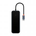 Adaptor HUB 7-in-1 Baseus AcmeJoy, USB-C - 2x USB 3.0, 1x USB 2.0, 1x USB-C PD, 1x HDMI 4K, 1x MicroSD, 1x SD, Gri inchis 9 - lerato.ro