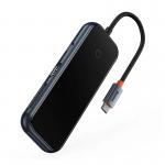 Adaptor HUB 7-in-1 Baseus AcmeJoy, USB-C - 2x USB 3.0, 1x USB 2.0, 1x USB-C PD, 1x HDMI 4K, 1x MicroSD, 1x SD, Gri inchis 8 - lerato.ro