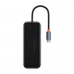 Adaptor HUB 7-in-1 Baseus AcmeJoy, USB-C - 2x USB 3.0, 1x USB 2.0, 1x USB-C PD, 1x HDMI 4K, 1x MicroSD, 1x SD, Gri inchis 6 - lerato.ro