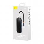 Adaptor HUB 7-in-1 Baseus AcmeJoy, USB-C - 2x USB 3.0, 1x USB 2.0, 1x USB-C PD, 1x HDMI 4K, 1x MicroSD, 1x SD, Gri inchis 7 - lerato.ro