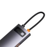 Adaptor HUB 8-in-1 Baseus StarJoy, USB-C - 3x USB 3.1, 1x USB-C PD, 1x HDMI 4K, 1x RJ45, 1x MicroSD, 1x SD, Gri 9 - lerato.ro