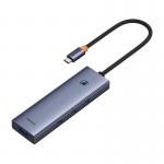 Adaptor HUB aluminiu 4-in-1 Baseus FLITE, USB-C - 4x USB 3.0, Gri 2 - lerato.ro