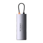 Adaptor HUB aluminiu 4-in-1 Baseus Metal Gleam, USB-C - 4x USB 3.2, Gri 8 - lerato.ro