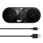 Incarcator Wireless Baseus Digital Dual LED Display 2 in 1, 20W, Cablu USB-C inclus, Negru 8 - lerato.ro