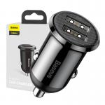 Incarcator auto Baseus CCALLP-01 Grain Pro, 2xUSB, 24W, 4.8A, Negru 3 - lerato.ro