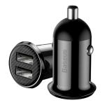 Incarcator auto Baseus CCALLP-01 Grain Pro, 2xUSB, 24W, 4.8A, Negru 5 - lerato.ro