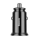 Incarcator auto Baseus Circular, USB/USB-C, Putere 30W, Quick Charge 4.0, Black 3 - lerato.ro