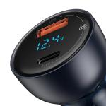 Incarcator auto Baseus Digital Display, USB/USB-C, Putere 65W, Quick Charge, Cablu USB-C 1m, Black 11 - lerato.ro