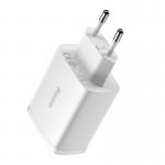 Incarcator retea Baseus Compact, 3x USB, Quick Charge, 17W, Alb 6 - lerato.ro