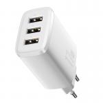Incarcator retea Baseus Compact, 3x USB, Quick Charge, 17W, Alb 8 - lerato.ro