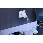 Incarcator retea Baseus Cube Pro GaN, USB si 2x USB-C, 65W, Alb 3 - lerato.ro