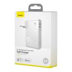 Incarcator retea cu functie de baterie externa Baseus GaN, 2x USB-C, 10000 mAh, Quick Charge 3.0, 45W, Cablu USB-C inclus, Alb 5 - lerato.ro