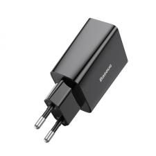 Incarcator retea Baseus Speed Mini, USB-C, Quick Charge, PD 20W, 3A, Negru