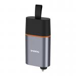 Kit siguranta auto Baseus Sharp Tool, Ciocan parbriz si cutter centura, Functie lanterna, 650 mAh, Negru 5 - lerato.ro