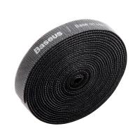 Organizator cabluri Baseus Circle Velcro, 3m, Negru