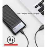 Baterie externa portabila Baseus Thin Digital Power Bank 10000 mAh Qualcomm Quick Charge 3.0 black