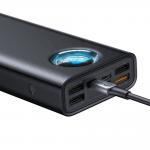 Baterie externa portabila Baseus Power Bank 30000 mAh, Power Delivery / Quick Charge 3.0 Black