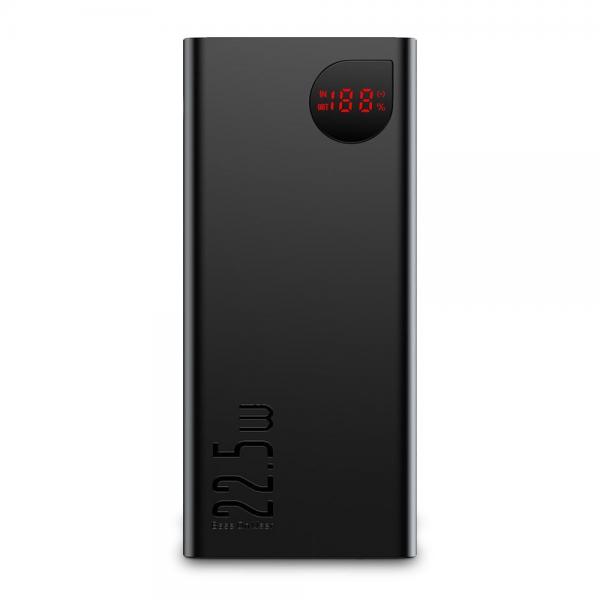 Baterie externa portabila Baseus Power Bank Adaman 10000 mAh, Power Delivery / Quick Charge 3.0 Black 1 - lerato.ro
