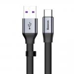 Cablu pentru incarcare si transfer de date Baseus SC5A USB/USB Type-C 23cm Gri 2 - lerato.ro