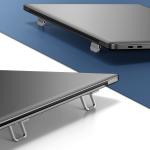 Set 2 stand-uri universale laptop Baseus Slim Kickstand, Pliabil, Silver 12 - lerato.ro