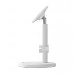 Suport universal tableta si telefon Baseus MagPro, Telescopic, Alb 5 - lerato.ro